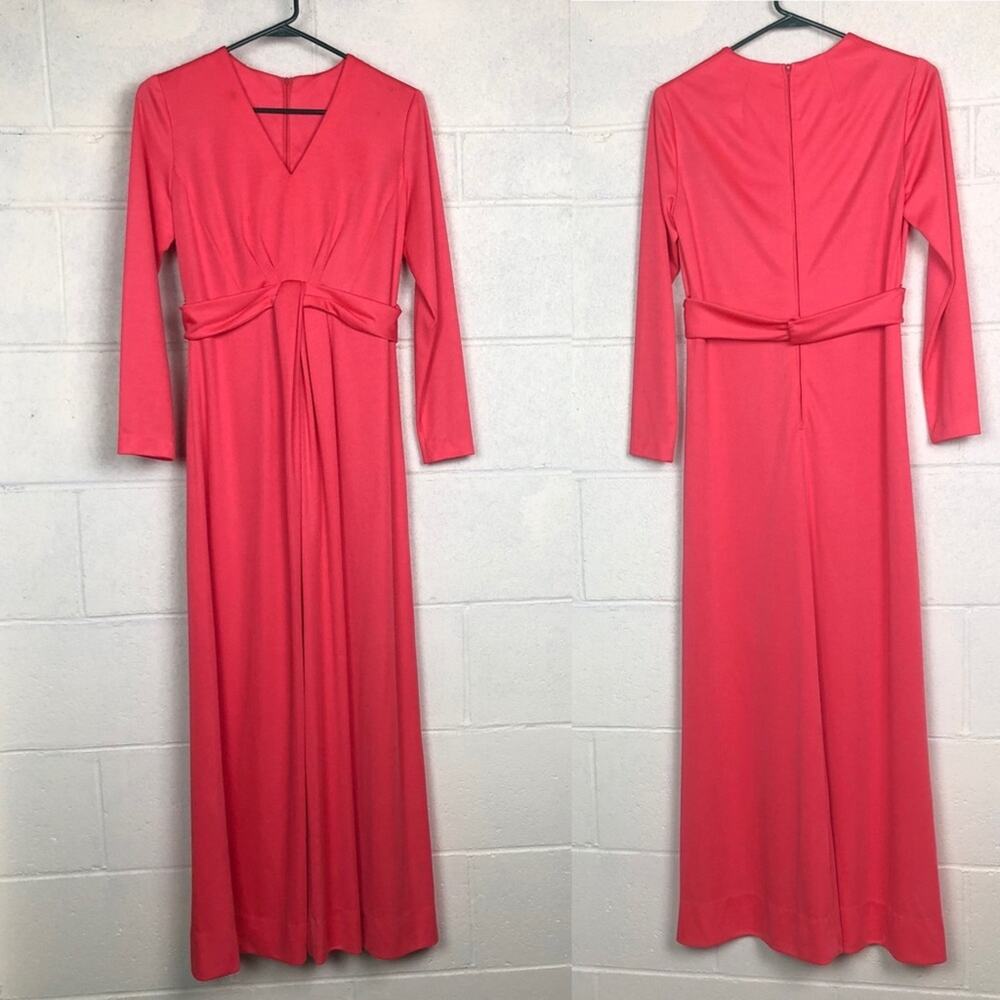 Henry Lee Vintage orange maxi dress 10